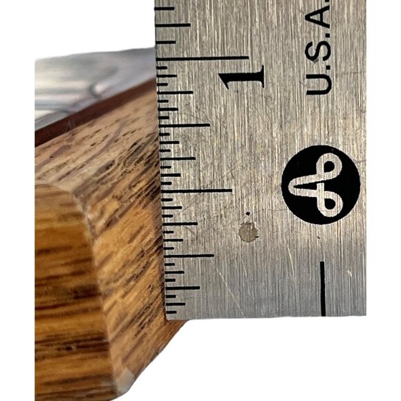 Southwest Style Ceramic Tile Trivet Wall Art By Teissedre 1988 Wood Frame 7 1/8" - Picture 6 of 7